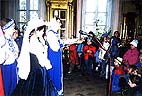 Выступление на Пасху 2003 г., сказка 'царевна-лягушка'.