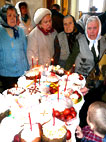 Освящение куличей на Пасху 2009 года